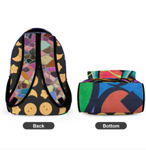 Cargar imagen en el visor de la galería, Mochila con estampado de 8 imágenes, mochila escolar impermeable para niños, niñas, adolescentes, personalizada con texto de patrón de foto