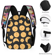 Cargar imagen en el visor de la galería, Mochila con estampado de 8 imágenes, mochila escolar impermeable para niños, niñas, adolescentes, personalizada con texto de patrón de foto
