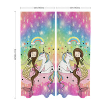 Cargar imagen en el visor de la galería, Cortina de Dos Piezas Simétricas de Chiffon Personalizado de Fotos o Nombres Online