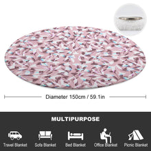 Cargar imagen en el visor de la galería, Manta Redonda Reversible Franela Suave Caliente para Sofá Cama Sillón JJ0519133 Personalizada con Impresión Completa con Foto Logo Patrón Texto