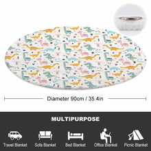 Cargar imagen en el visor de la galería, Manta Redonda Infantil para Niños Bebés con Diseño Personalizado de Tus Imágenes o Textos