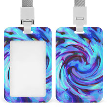 Cargar imagen en el visor de la galería, Tarjetero de identificación de plástico vertical de trabajo estudiante con cordón, JJ0529039 Personalizado con Impresión Completa con Foto Logo Patrón Texto