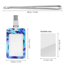 Cargar imagen en el visor de la galería, Tarjetero de identificación de plástico vertical de trabajo estudiante con cordón, JJ0529039 Personalizado con Impresión Completa con Foto Logo Patrón Texto