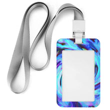 Cargar imagen en el visor de la galería, Tarjetero de identificación de plástico vertical de trabajo estudiante con cordón, JJ0529039 Personalizado con Impresión Completa con Foto Logo Patrón Texto