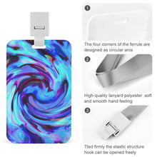 Cargar imagen en el visor de la galería, Tarjetero de identificación de plástico vertical de trabajo estudiante con cordón, JJ0529039 Personalizado con Impresión Completa con Foto Logo Patrón Texto