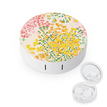 Cargar imagen en el visor de la galería, JJ0529040 Estuche redondo para lentes de contacto, exquisito estuche de almacenamiento de dibujos personalizado con texto, foto o logotipo