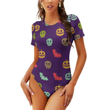 Cargar imagen en el visor de la galería, Bodysuit de Manga Corta para mujer JJ1209 Personalizado con Impresión Completa con Foto Logo Patrón Texto