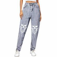 Cargar imagen en el visor de la galería, Jeans harem elásticos cintura alta 9037 personalizados con foto, texto o logo (Imagen única)