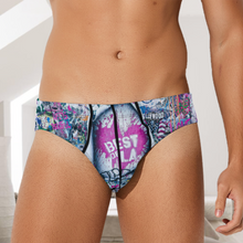 Cargar imagen en el visor de la galería, Calzoncillos Slip / Ropa Interior ajustados con estampado de Hombre K44 Personalizados con Impresión Completa de múltiples imágenes con Foto Logo Patrón Texto