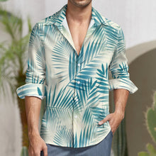 Cargar imagen en el visor de la galería, Camisa de manga larga de hombre con impresión completa de múltiples imágenes tallas grandes LS personalizada con fotos patrón texto logotipo