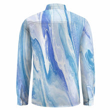 Cargar imagen en el visor de la galería, Camisa de manga larga para hombre con estampado de una sola imagen de gran tamaño LS personalizada con diseño de logotipo texto patrón fotos e impresión usted mismo