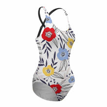 Cargar imagen en el visor de la galería, Bañador / Bikini de Una Pieza con Tirantes Cruzados de Mujer LT3150 Personalizado con Foto Logo Patrón Texto (Impresión Completa de una sola imagen)