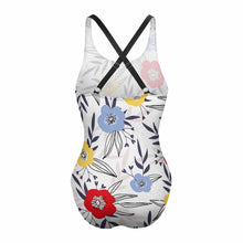 Cargar imagen en el visor de la galería, Bañador / Bikini de Una Pieza con Tirantes Cruzados de Mujer LT3150 Personalizado con Foto Logo Patrón Texto (Impresión Completa de una sola imagen)