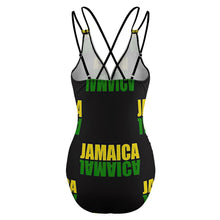 Cargar imagen en el visor de la galería, Traje de baño de una pieza escote profundo V con tirantes LT3154 Personalizado con Impresión Completa de múltiples imágenes con Foto Logo Patrón Texto