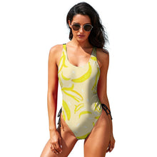 Cargar imagen en el visor de la galería, Bañador / Bikini de Una Pieza Sexy con Lazo Tirantes Anchos para Mujer LT3155 Personalizado con Foto Logo Patrón Texto (Impresión Completa de múltiples imágenes)