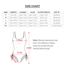 Cargar imagen en el visor de la galería, Bañador / Bikini de Una Pieza Sexy con Lazo Tirantes Anchos para Mujer LT3155 Personalizado con Foto Logo Patrón Texto (Impresión Completa de múltiples imágenes)