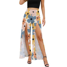 Cargar imagen en el visor de la galería, Pantalones anchos con abertura delantera de Moda para Mujer MP Personalizados con Impresión Completa de una imagen con Foto Logo Patrón Texto