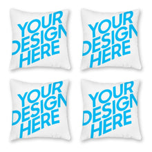 Cargar imagen en el visor de la galería, Funda de Cojín con Impresión a Una Cara (4 Piezas ) de Diseño Personalizado Personalizada con Foto, Texto o Logo