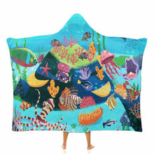 Cargar imagen en el visor de la galería, Manta con Capucha de Alta Calidad con Personalizado Personalizada con Foto, Texto o Logo