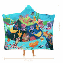 Cargar imagen en el visor de la galería, Manta con Capucha de Alta Calidad con Personalizado Personalizada con Foto, Texto o Logo