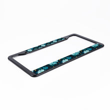 Cargar imagen en el visor de la galería, Marco de Matrícula Bicolor de Aluminio con Impresión UV de Diseño Personalizado con Tus Fotos o Textos