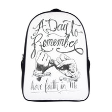 Cargar imagen en el visor de la galería, Mochila Básica Escolar 16 Pulgadas con 2 Compartimentos para Infantil Mujer Hombre XB0604009 Personalizada Impresión con Nombre Foto Logo