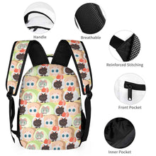 Cargar imagen en el visor de la galería, Mochila infantil de alta calidad mochila escolar para niños y niñas personalizada impresion completa de una imagen con fotos, texto, patrones