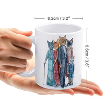 Cargar imagen en el visor de la galería, JJ0504000 Mug Blanco Taza con Impresión a Doble Cara de Diseño Personalizado Personalizada con Foto, Texto o Logo