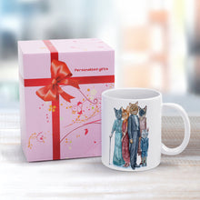 Cargar imagen en el visor de la galería, JJ0504000 Mug Blanco Taza con Impresión a Doble Cara de Diseño Personalizado Personalizada con Foto, Texto o Logo