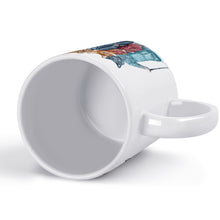 Cargar imagen en el visor de la galería, JJ0504000 Mug Blanco Taza con Impresión a Doble Cara de Diseño Personalizado Personalizada con Foto, Texto o Logo