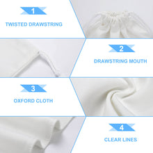 Cargar imagen en el visor de la galería, Bolsa de Almacenamiento con Cordón de Lona con Impresión a Doble Cara de Diseño Personalizado con Tus Imágenes o Nombres