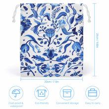 Cargar imagen en el visor de la galería, Bolsa de Almacenamiento con Cordón de Lona con Impresión a Doble Cara de Diseño Personalizado con Tus Imágenes o Nombres