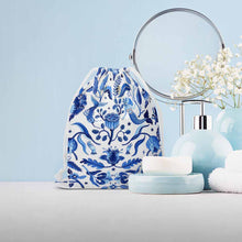 Cargar imagen en el visor de la galería, Bolsa de Almacenamiento con Cordón de Lona con Impresión a Doble Cara de Diseño Personalizado con Tus Imágenes o Nombres