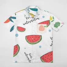 Cargar imagen en el visor de la galería, Camisa casual manga corta con bolsillo para hombre NS Personalizada con Impresión Completa de múltiples imágenes con Foto Logo Patrón Texto