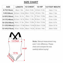 Cargar imagen en el visor de la galería, Bañador de Una Pieza con Estampado de Concha Correas Cruzadas para Niñas NT018 Personalizado con Foto Logo Patrón Texto