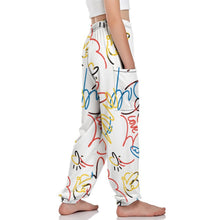 Cargar imagen en el visor de la galería, Pantalones deportivos Pantalones casuales con cintura elástica para niños niñas NT204 Personalizados con Impresión Completa de múltiples imágenes con Foto Logo Patrón Texto