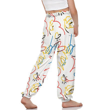 Cargar imagen en el visor de la galería, Pantalones deportivos Pantalones casuales con cintura elástica para niños niñas NT204 Personalizados con Impresión Completa de múltiples imágenes con Foto Logo Patrón Texto