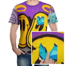 Cargar imagen en el visor de la galería, Camiseta de manga corta con bolsillo cuello redondo para hombre NTREV2 Personalizada con Impresión Completa de múltiples imágenes con Foto Logo Patrón Texto