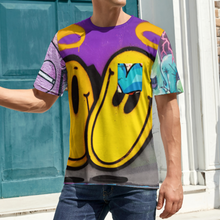 Cargar imagen en el visor de la galería, Camiseta de manga corta con bolsillo cuello redondo para hombre NTREV2 Personalizada con Impresión Completa de múltiples imágenes con Foto Logo Patrón Texto