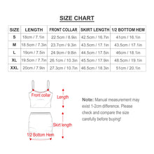 Cargar imagen en el visor de la galería, Conjunto de Falda Mini de Dos Piezas con Tirantes para Mujer NZ018 Personalizado con Impresión Completa con Foto Logo Patrón Texto