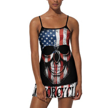 Cargar imagen en el visor de la galería, Vestido Casual Deportivo sin Mangas con Tirantes para mujer NZ049 con Diseño Personalizado con impresión completa de una imagen con Foto Logo Patrón Texto