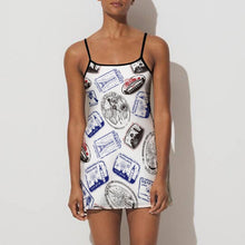 Cargar imagen en el visor de la galería, Vestido Deportivo con Tirantes Casual sin Mangas para mujer NZ049 Personalizado con impresión completa de múltiples imágenes con Foto Logo Patrón Texto