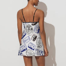 Cargar imagen en el visor de la galería, Vestido Deportivo con Tirantes Casual sin Mangas para mujer NZ049 Personalizado con impresión completa de múltiples imágenes con Foto Logo Patrón Texto