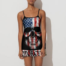 Cargar imagen en el visor de la galería, Vestido Casual Deportivo sin Mangas con Tirantes para mujer NZ049 con Diseño Personalizado con impresión completa de una imagen con Foto Logo Patrón Texto