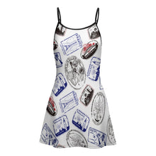 Cargar imagen en el visor de la galería, Vestido Deportivo con Tirantes Casual sin Mangas para mujer NZ049 Personalizado con impresión completa de múltiples imágenes con Foto Logo Patrón Texto