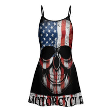 Cargar imagen en el visor de la galería, Vestido Casual Deportivo sin Mangas con Tirantes para mujer NZ049 con Diseño Personalizado con impresión completa de una imagen con Foto Logo Patrón Texto