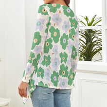 Cargar imagen en el visor de la galería, Cárdigan de Punto / Blusa de Manga Larga Suave para Mujer NZ050 Personalizado con Impresión Completa de múltiples imágenes con Foto Logo Patrón Texto