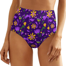 Cargar imagen en el visor de la galería, Braga de cintura alta de moda con estampado para mujer NZ052 personalizada con Impresión Completa de múltiples imágenes con Foto Logo Patrón Texto