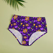 Cargar imagen en el visor de la galería, Braga de cintura alta de moda con estampado para mujer NZ052 personalizada con Impresión Completa de múltiples imágenes con Foto Logo Patrón Texto