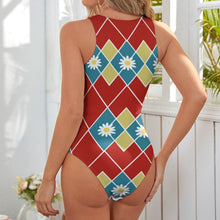 Cargar imagen en el visor de la galería, Chaleco BODYSUIT ajustado para mujer NZ057 Personalizado con impresión completa de múltiples imágenes con Foto Logo Patrón Texto